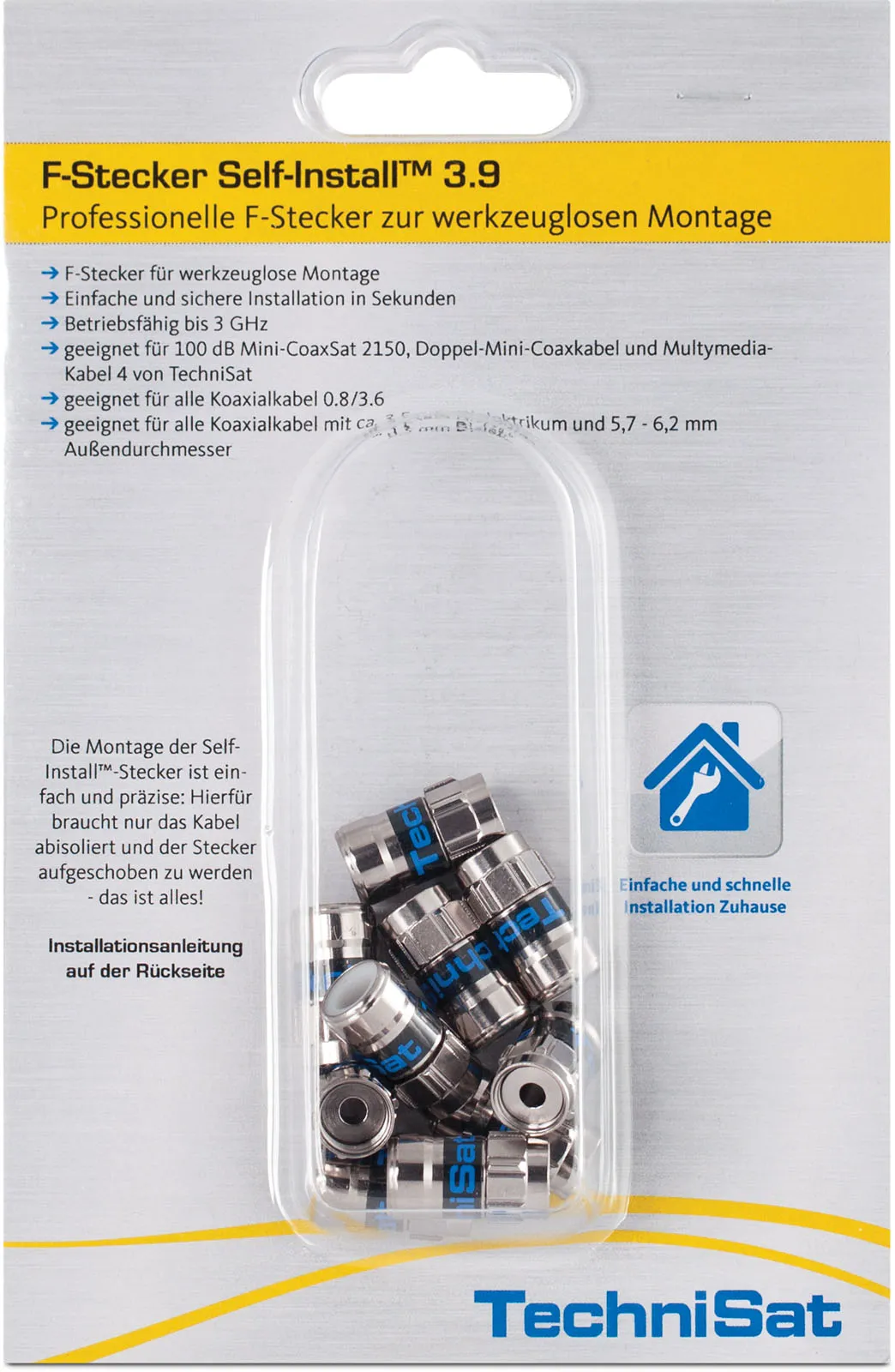 F-Stecker Self-Install™ Pack 3.9